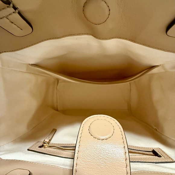 Tory Burch Tan Broke Tote in Suede & Leather - Picture 6 of 6